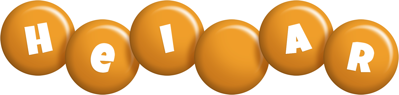 Heiðar candy-orange logo