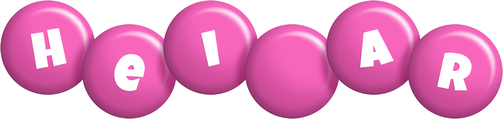 Heiðar candy-pink logo