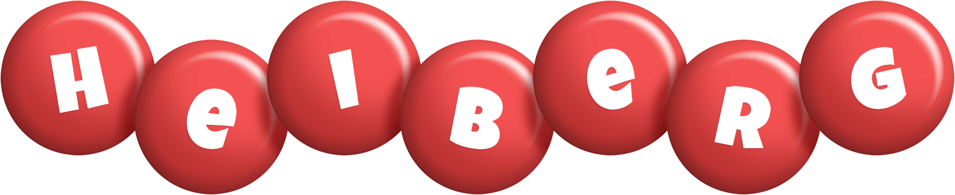 Heiberg candy-red logo