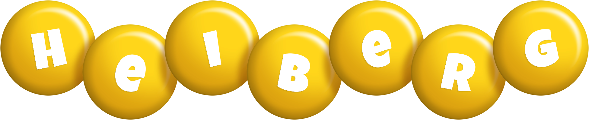 Heiberg candy-yellow logo