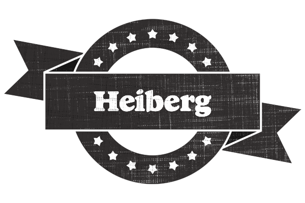 Heiberg grunge logo