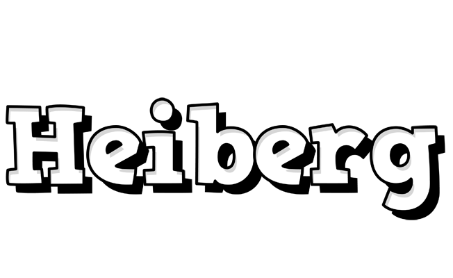 Heiberg snowing logo