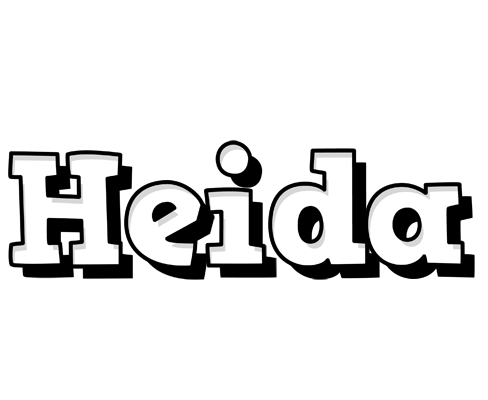 Heida snowing logo