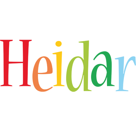 Heidar birthday logo