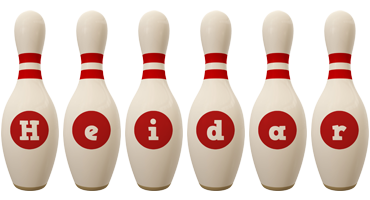 Heidar bowling-pin logo