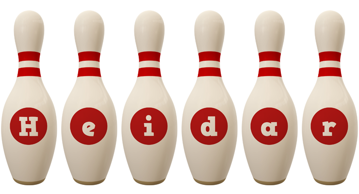 Heidar bowling-pin logo