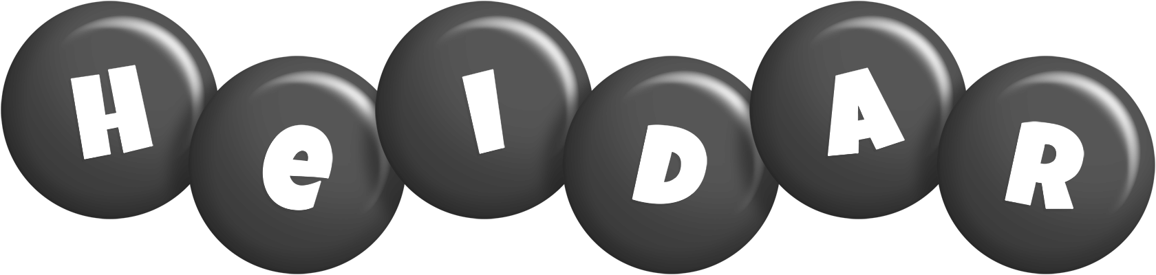 Heidar candy-black logo