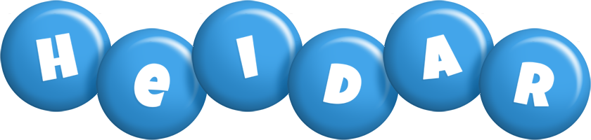 Heidar candy-blue logo