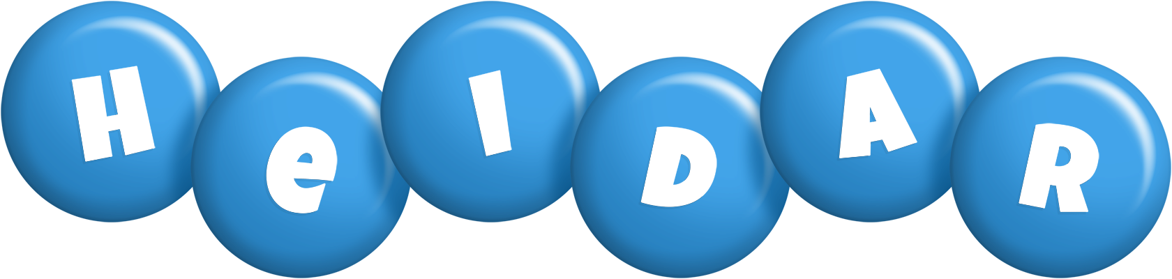 Heidar candy-blue logo