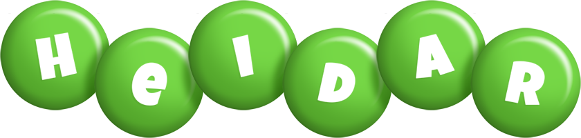 Heidar candy-green logo