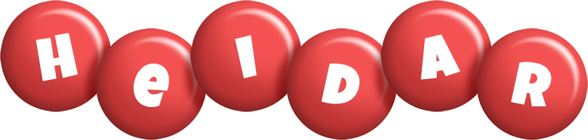 Heidar candy-red logo