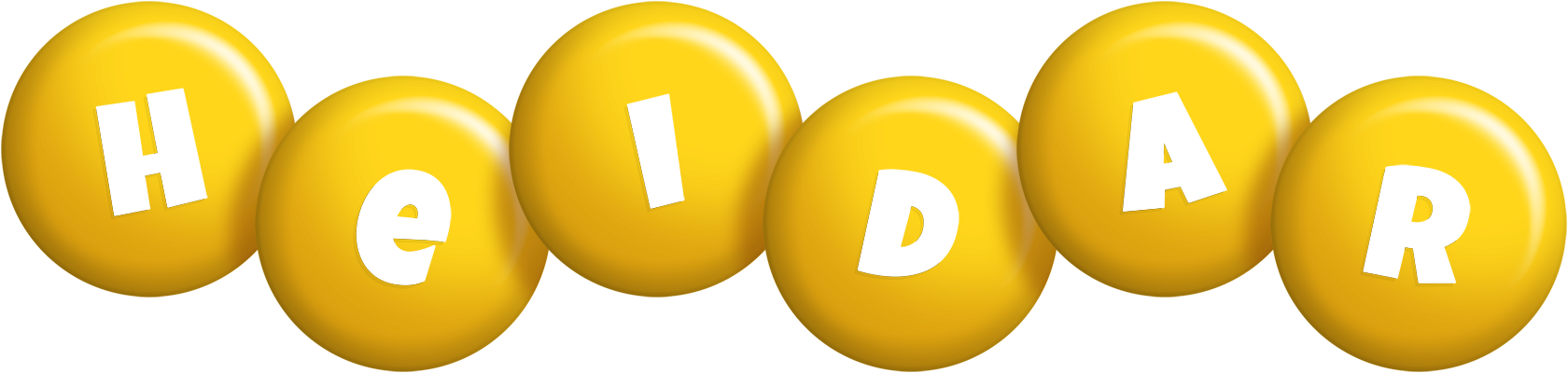 Heidar candy-yellow logo