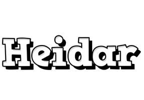 Heidar snowing logo