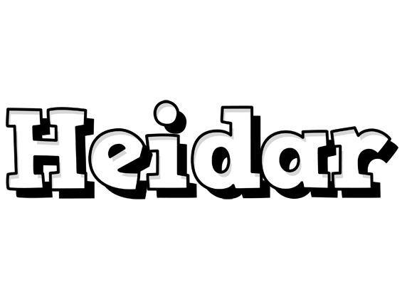 Heidar snowing logo