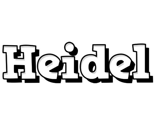 Heidel snowing logo