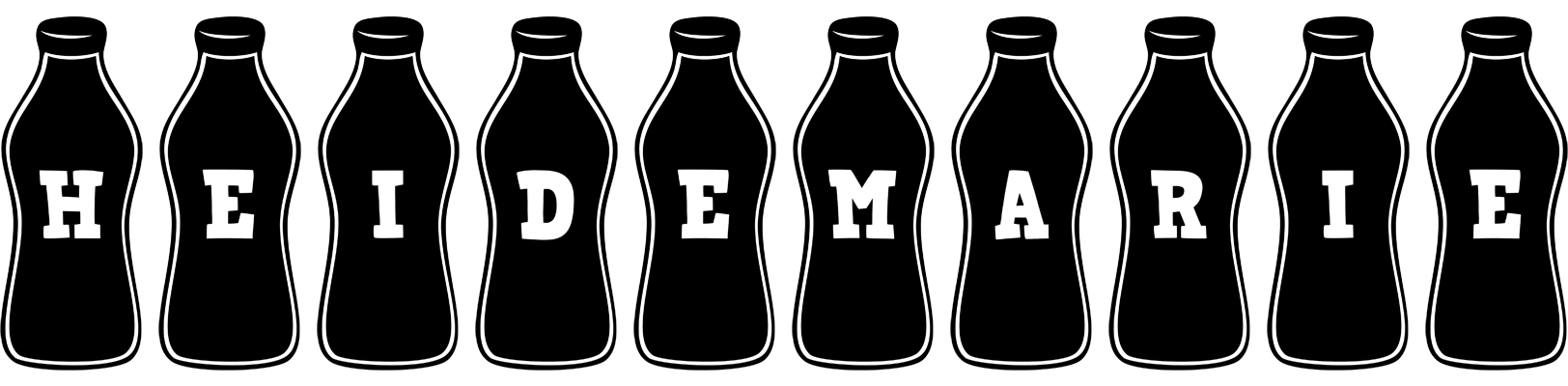 Heidemarie bottle logo