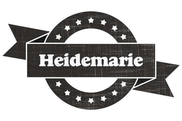 Heidemarie grunge logo