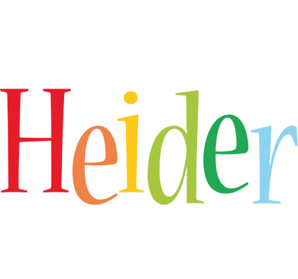 Heider birthday logo