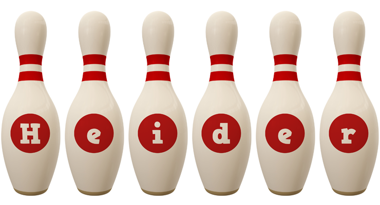 Heider bowling-pin logo