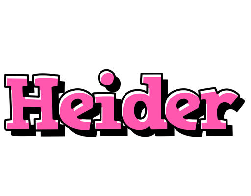 Heider girlish logo
