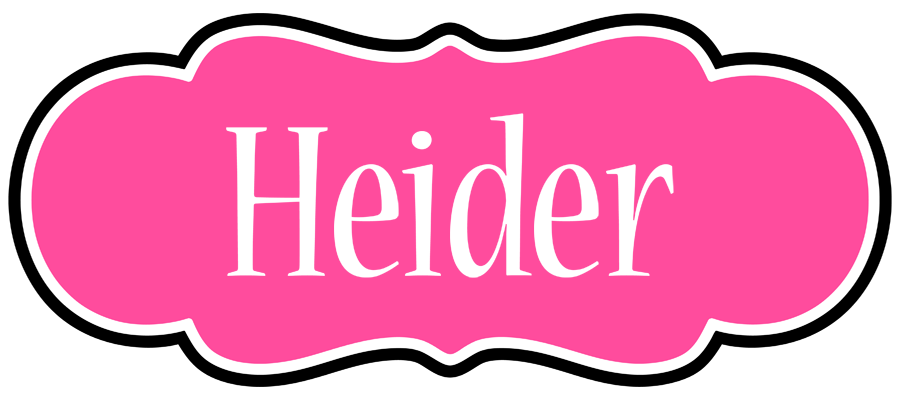 Heider invitation logo