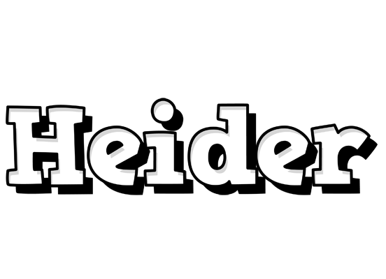 Heider snowing logo