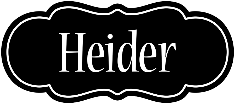 Heider welcome logo