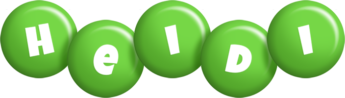 Heidi candy-green logo