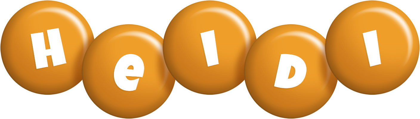Heidi candy-orange logo