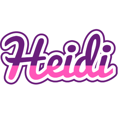 Heidi cheerful logo
