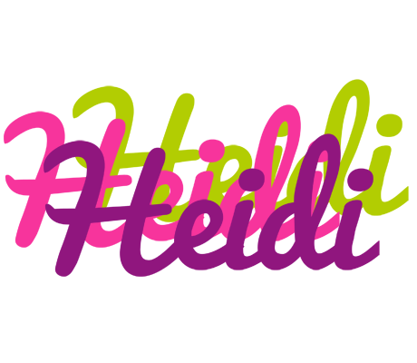 Heidi flowers logo
