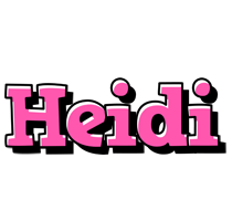 Heidi girlish logo