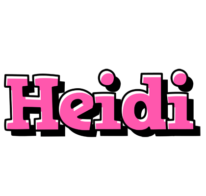 Heidi girlish logo