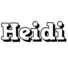 Heidi snowing logo