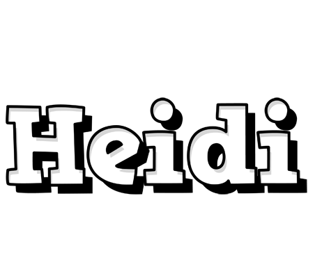 Heidi snowing logo