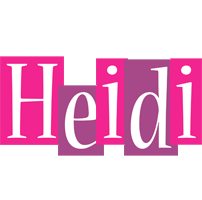 Heidi whine logo