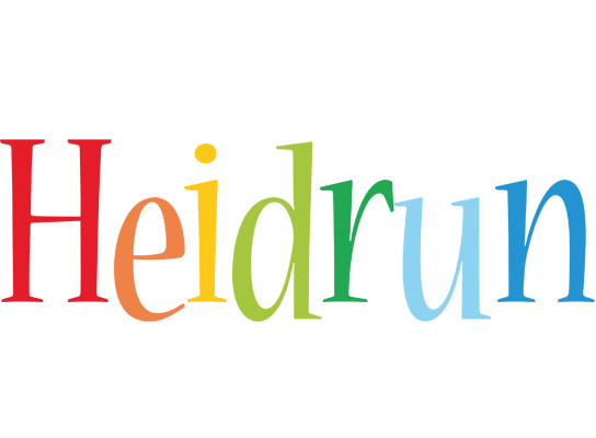 Heidrun birthday logo