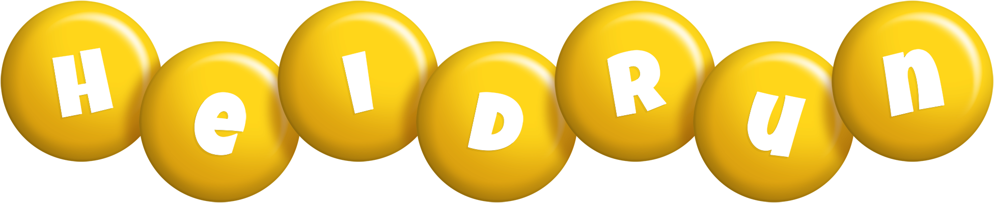Heidrun candy-yellow logo