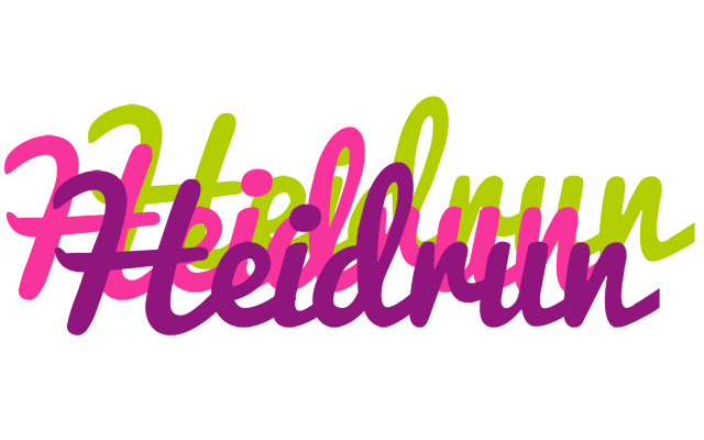 Heidrun flowers logo