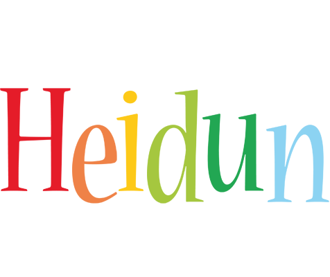 Heidun birthday logo