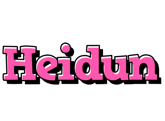 Heidun girlish logo
