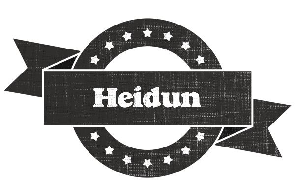 Heidun grunge logo