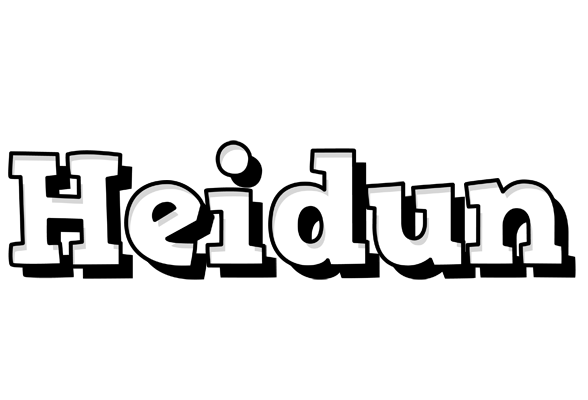Heidun snowing logo