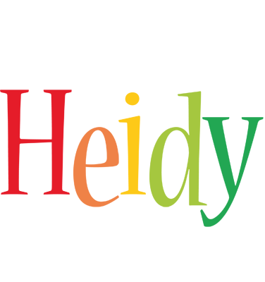 Heidy birthday logo