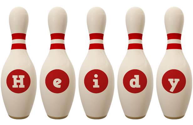 Heidy bowling-pin logo