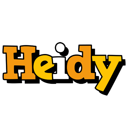 Heidy cartoon logo