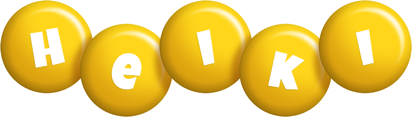 Heiki candy-yellow logo