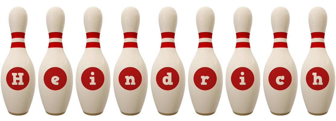Heindrich bowling-pin logo