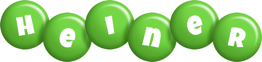 Heiner candy-green logo