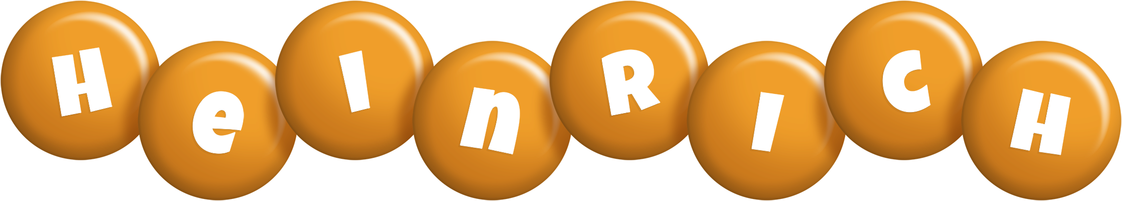Heinrich candy-orange logo